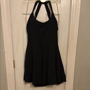 Athletic Black Halter Jumpsuit